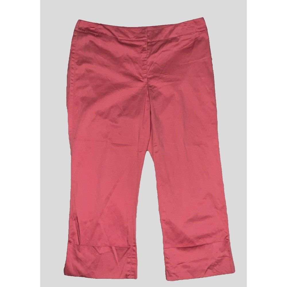 Coral Capris‎ Cropped Cuffed Pants Business Casual Career